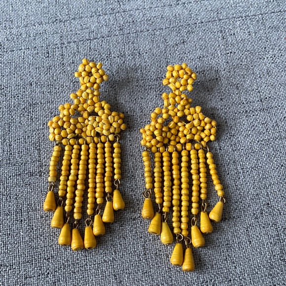 Noonday Collection Jewelry - Noonday Statement Earrings Yellow